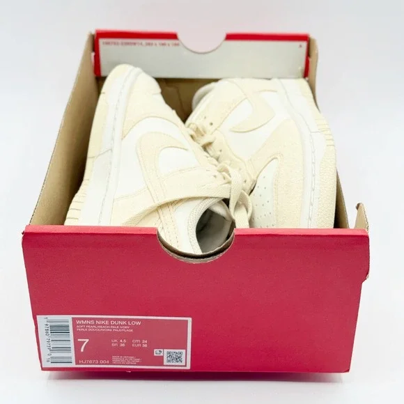 Nike Dunk Low Next Nature Soft Pearl Beach Womens Size 7 HJ7673-004 - Picture 4 of 9